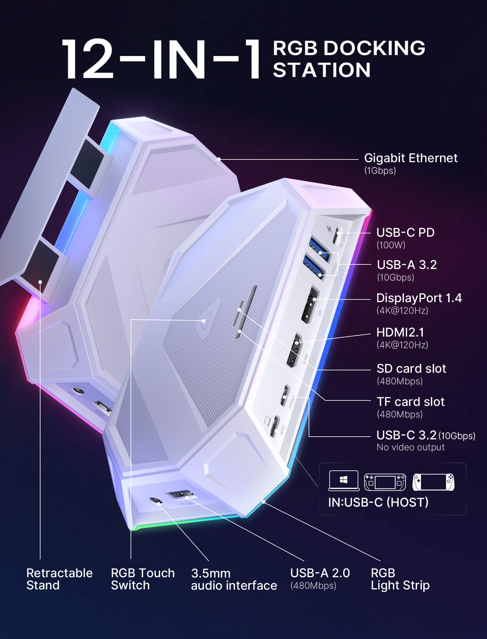 rgb docking station#size_hb1201