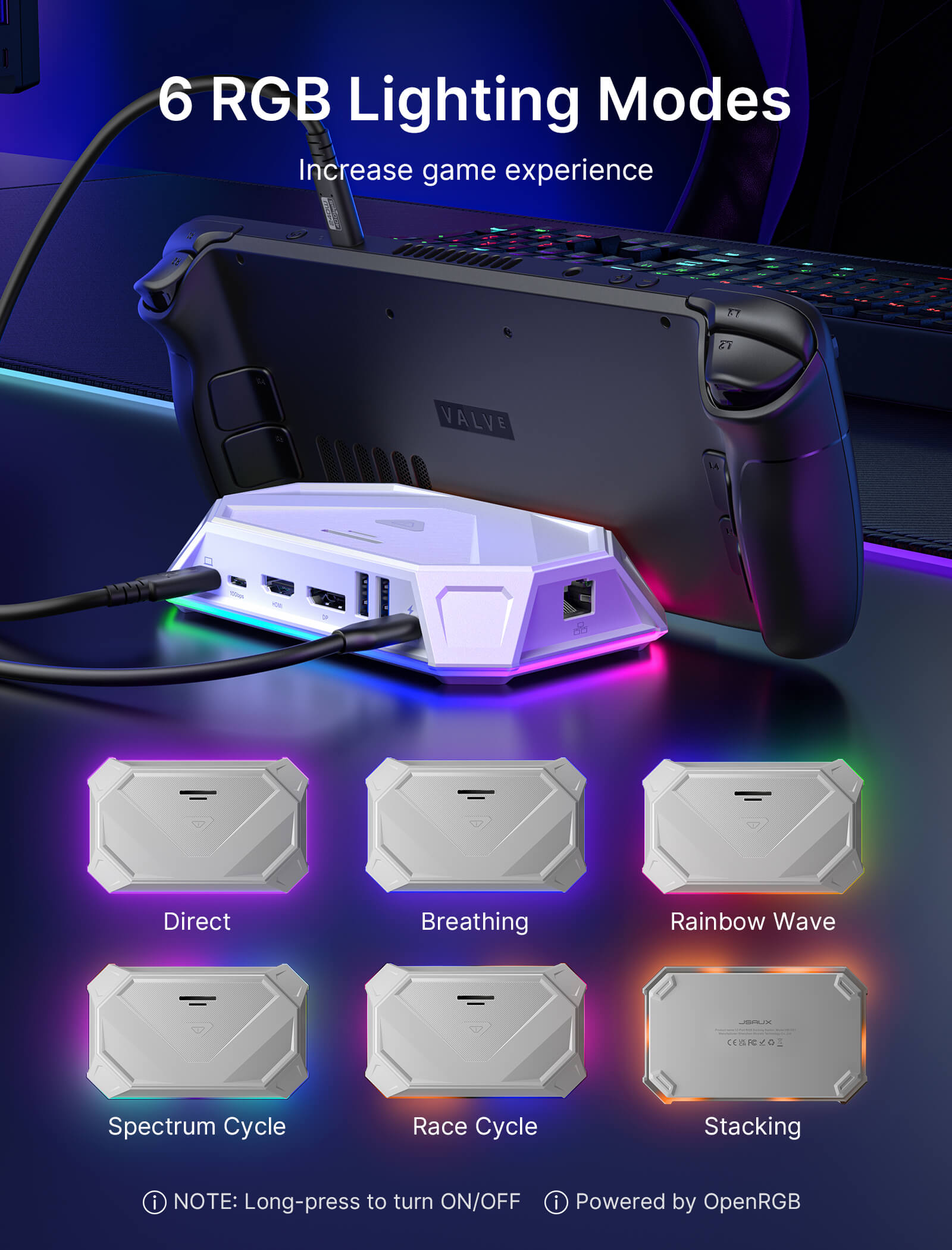 rgb docking station#size_hb1201