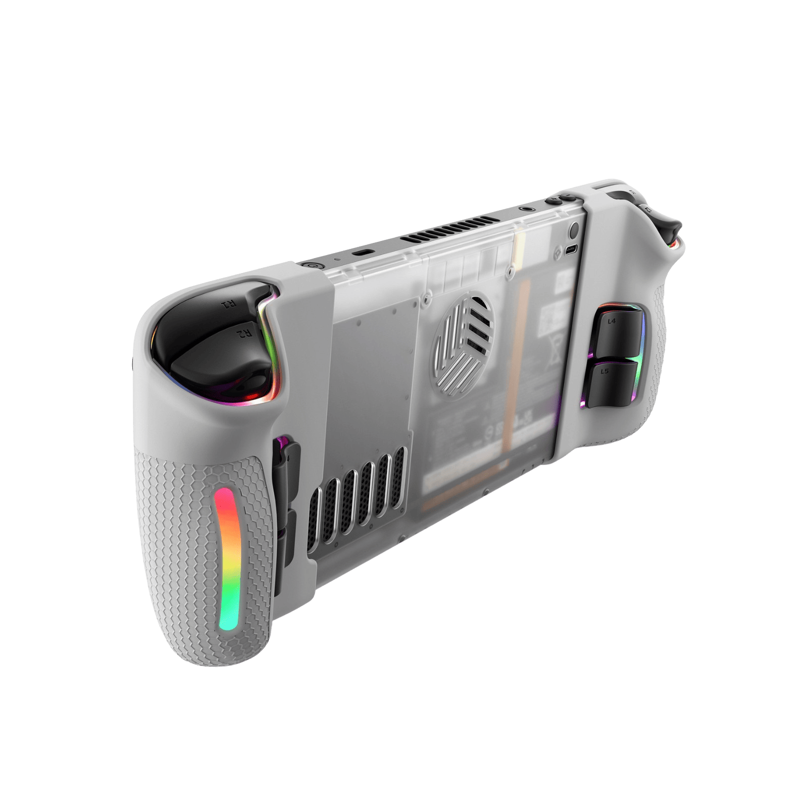 RGB & Vents Transparent Back Plate for Steam Deck LCD & OLED RGB & Vents Transparent Back Plate for Steam Deck LCD & OLED