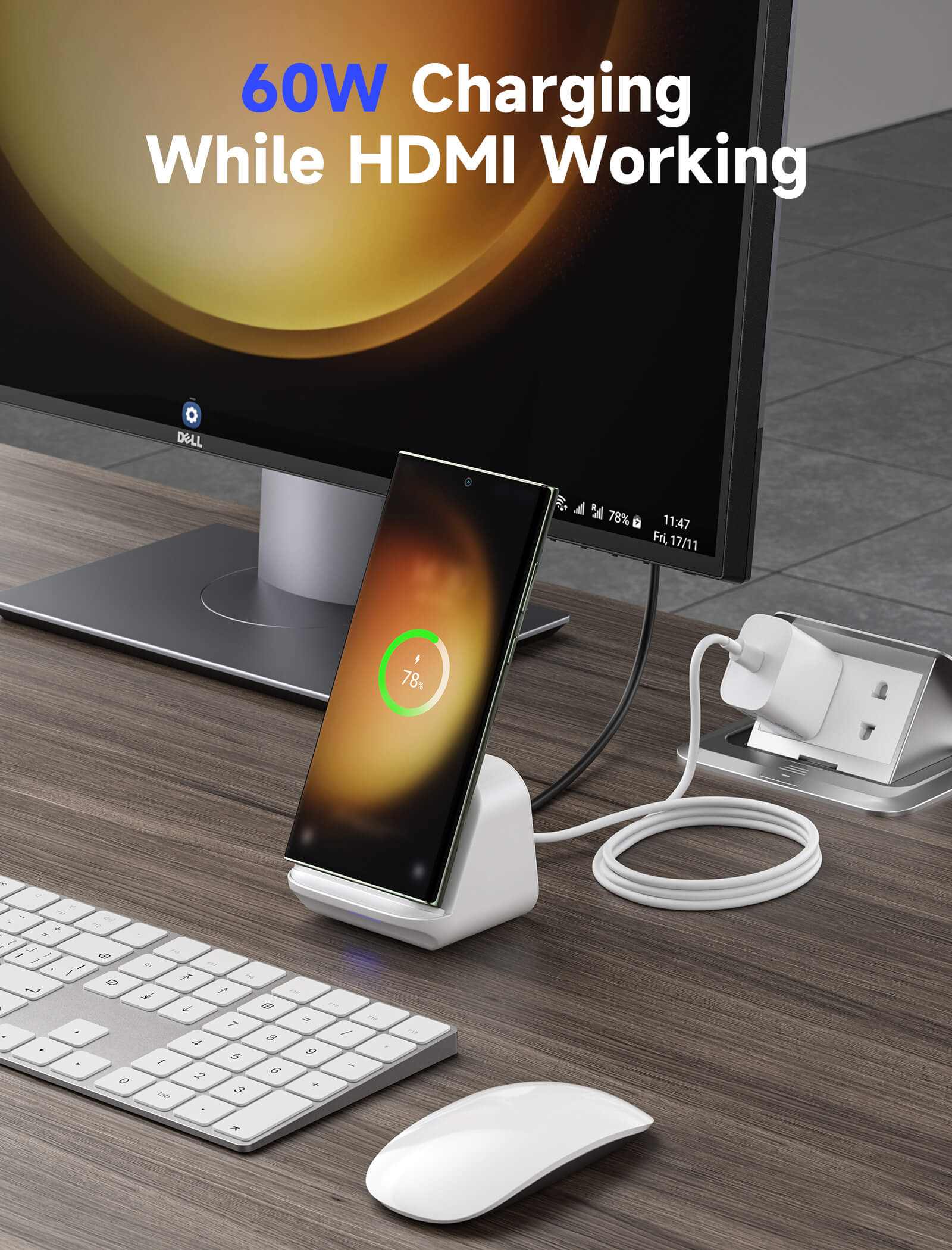 USB-C Docking Station with Phone Holder#style_hb0502