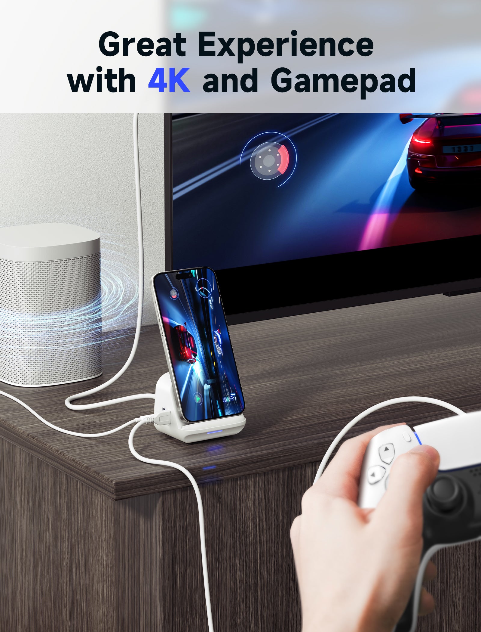 USB-C Docking Station with Phone Holder#style_hb0802
