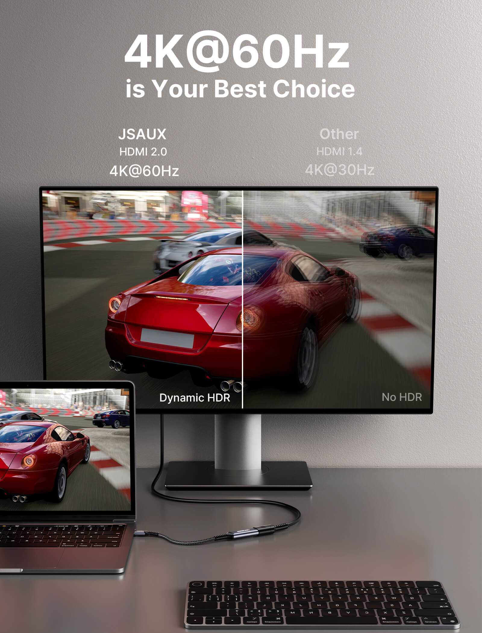 4K USB-C to HDMI Cable 2K@144Hz#style_grey