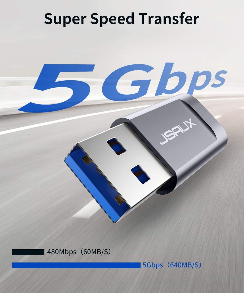 USB-C to USB 3.0 OTG Adapter#color_grey
