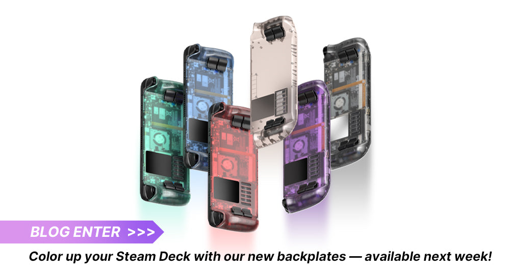 Color up your Steam Deck with our new backplates — available next week!