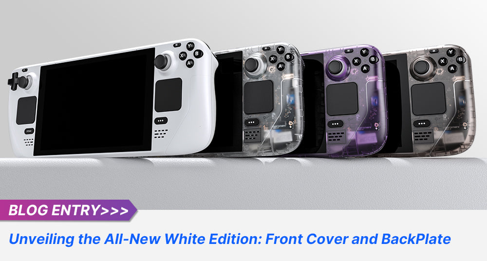 Unveiling the All-New White Edition: JSAUX Steam Deck Front Cover and Backplate