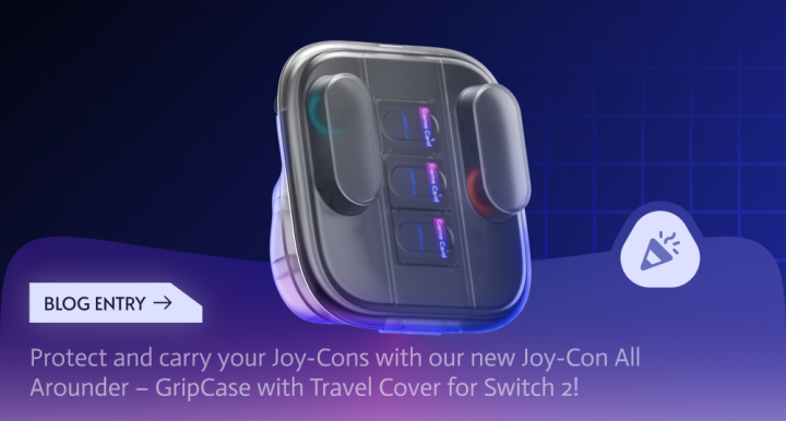Protect and carry your Joy-Cons with our new Joy-Con All Arounder – GripCase with Travel Cover for Switch 2!