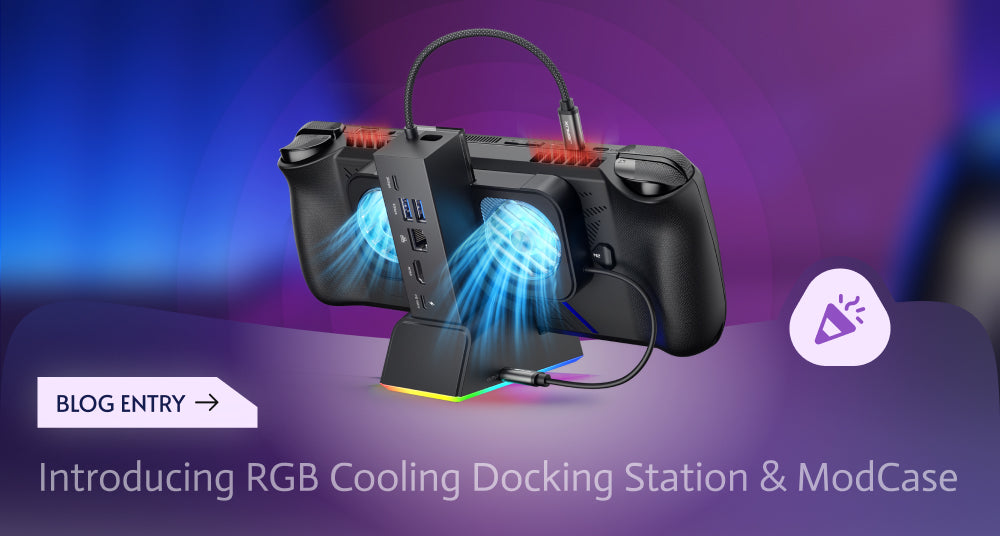 Introducing a colorful (and chilly) docking station and a ModCase for the ROG Ally X