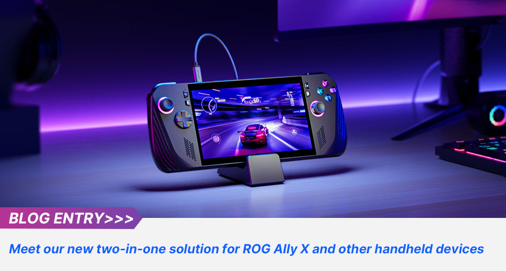 Is it a stand or a Docking Station? Meet our new two-in-one solution for ROG Ally X and other handheld devices