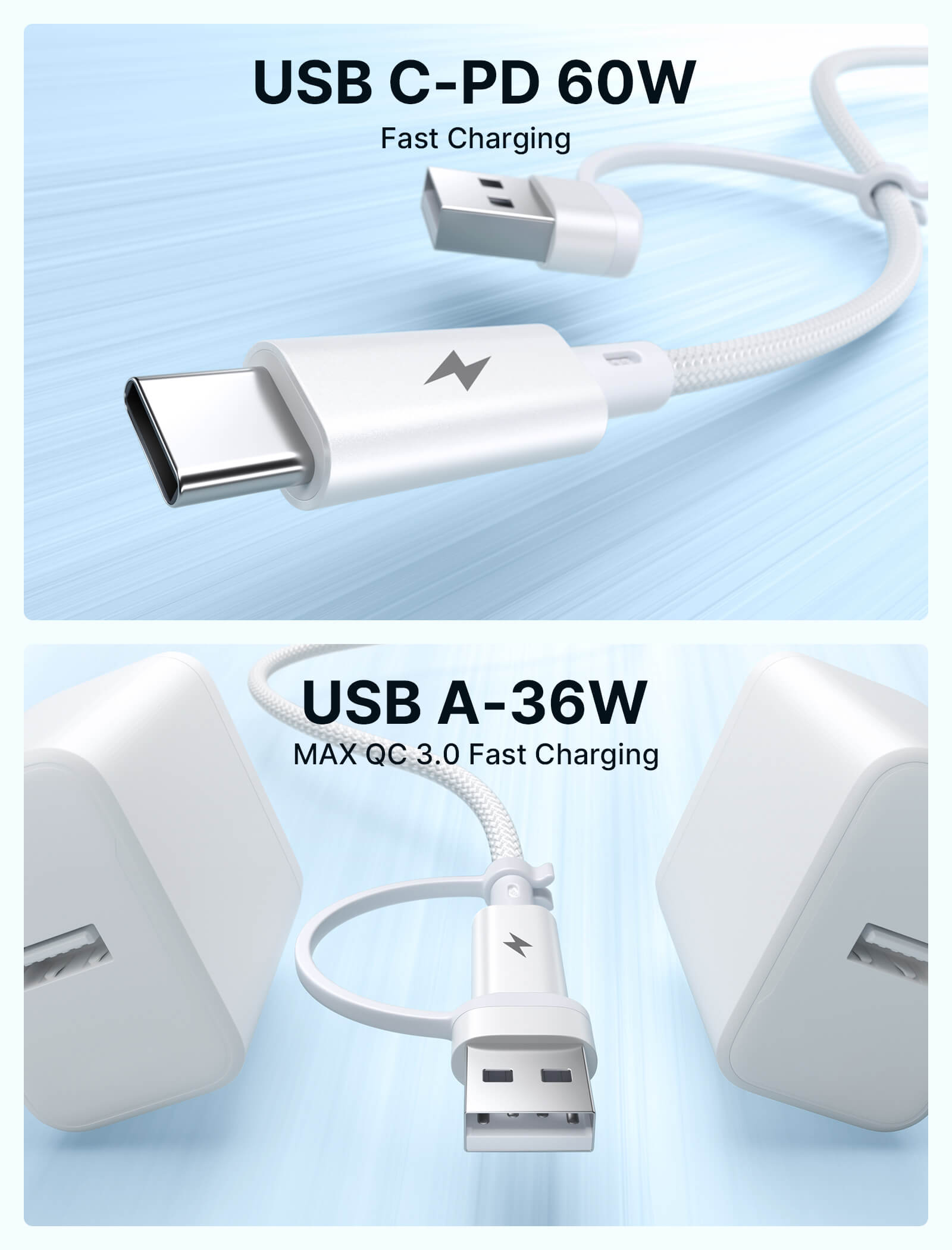 2-in-1 USB C to 3.5mm Headphone and Charger Cable