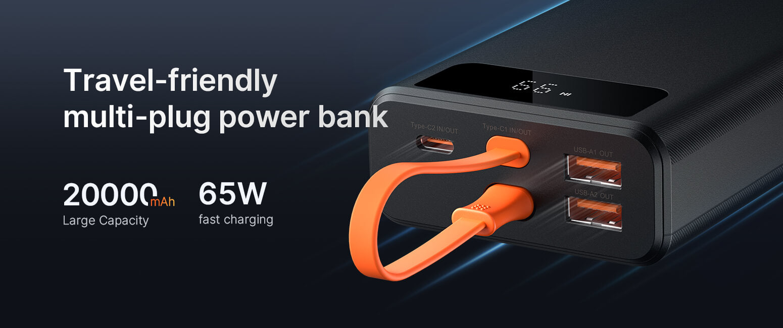 20000mAh 65W PD Portable Charger