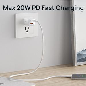 20W 2-Port USB-C Charger