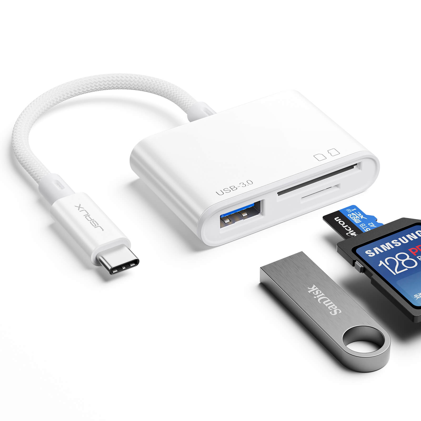 Lecteur de carte mémoire USB C vers Micro SD TF, compatible avec iPad  Pro,camera USB 3 en 1, adaptateur lecteur de carte pour XPS