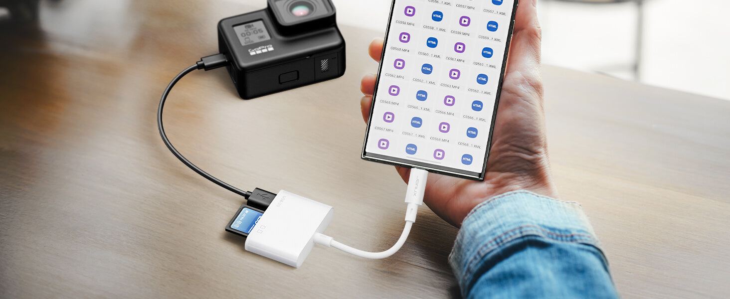 3-in-1 USB C Micro SD Card Reader