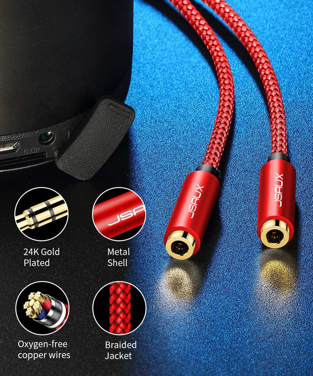 3.5mm Male to Dual Female Audio Adapter