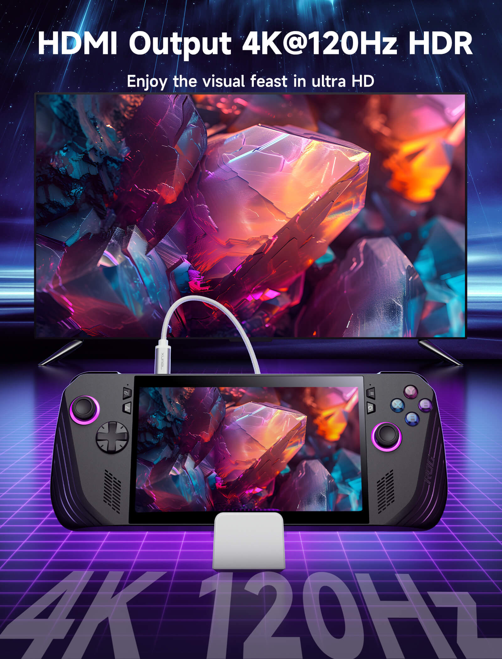 #style_ white dock & 100w charger set