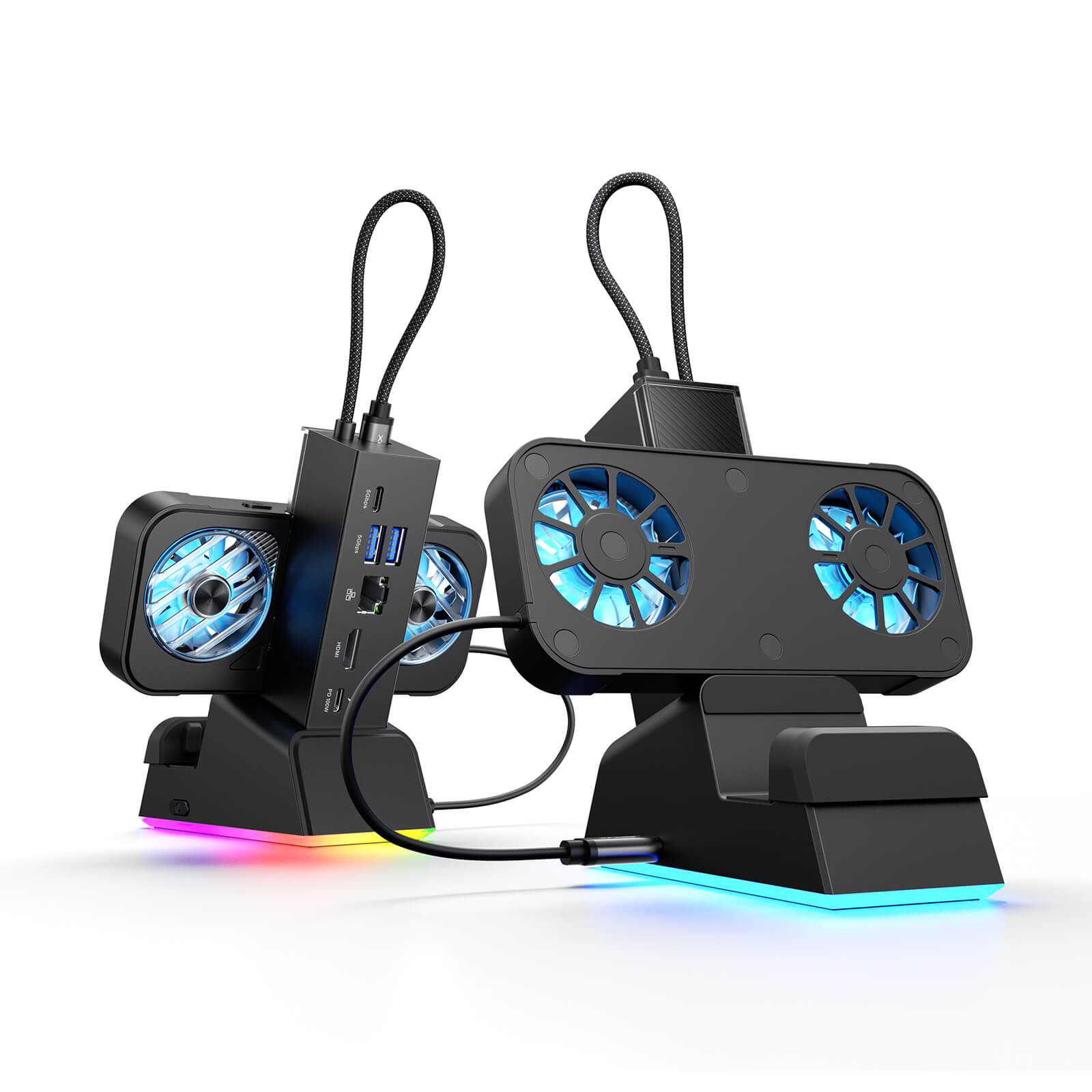 7-in-1 RGB Cooling Docking Station