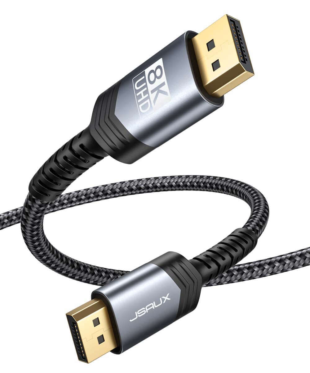 8K@60Hz DisplayPort 1.4 Cable #color_grey