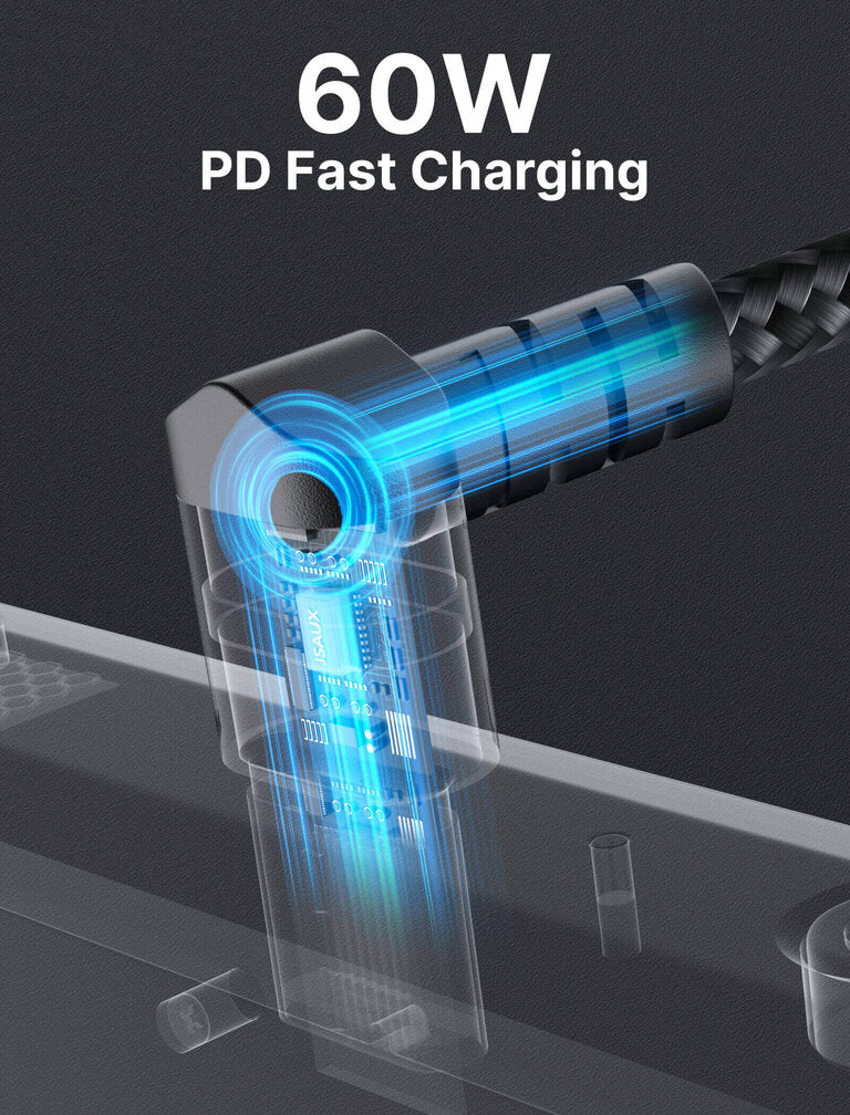 90° USB-C Right Angle Charging Cable