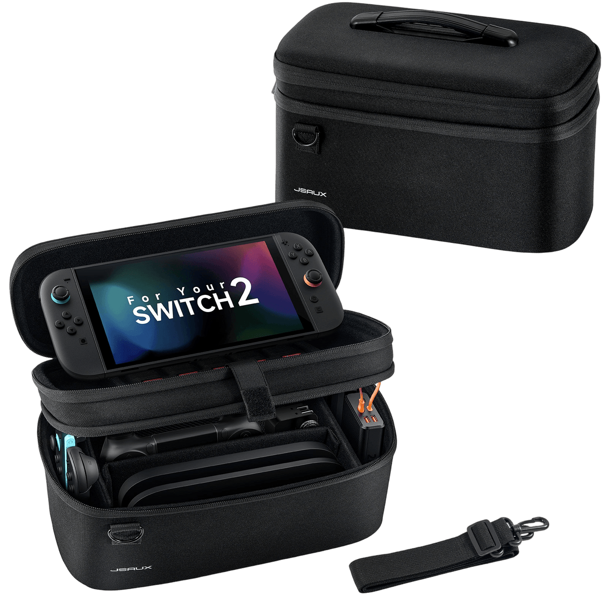 Switch 2 All-in-One Carrying Case for Full Setup | JSAUX Switch 2 All-in-One Carrying Case for Full Setup | JSAUX