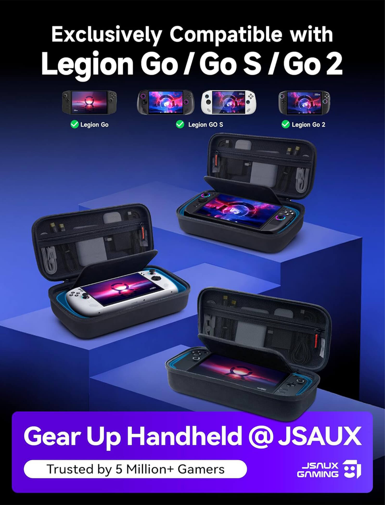 Legion Go Carrying Case for Go 2 & Go S Storage | JSAUX