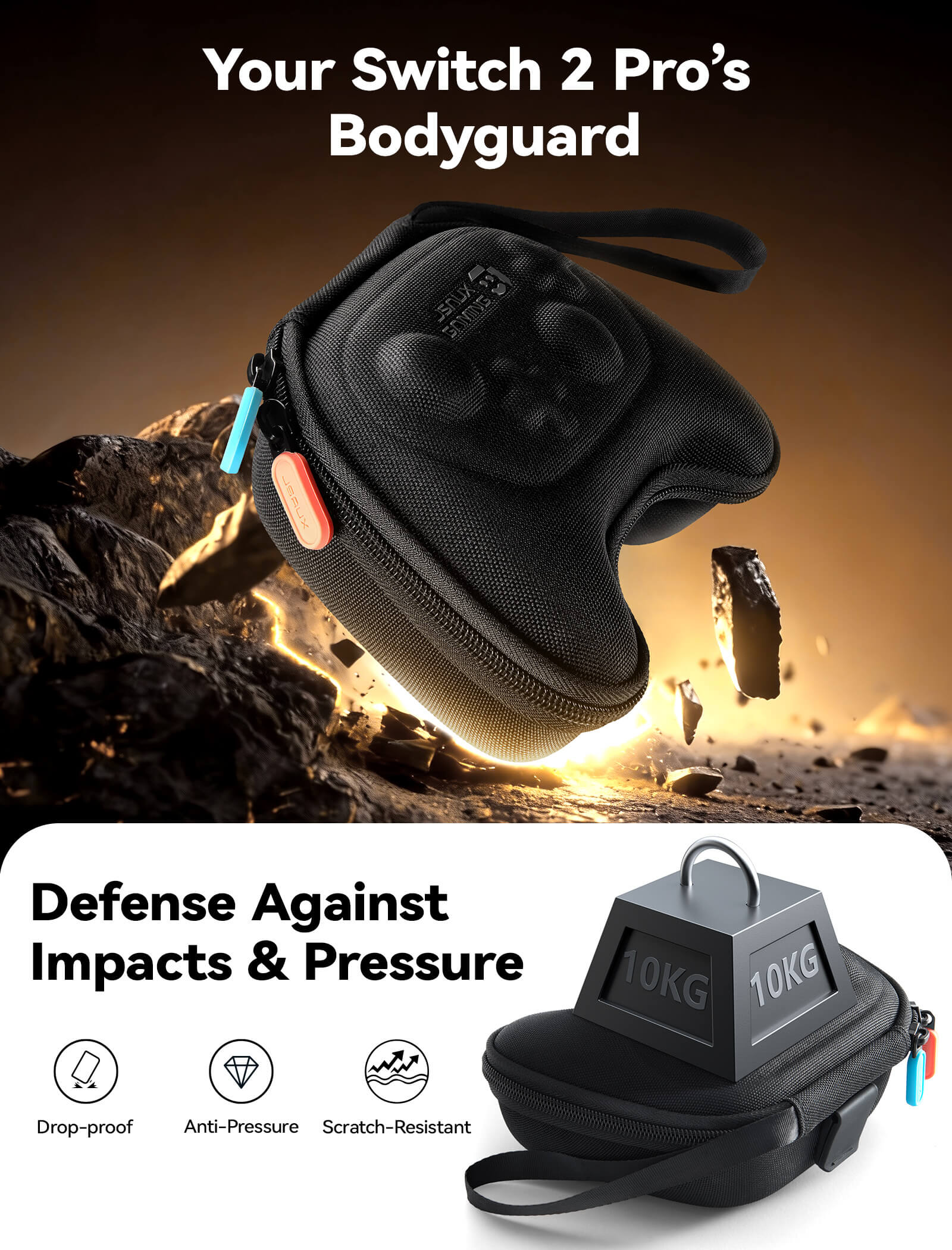 ProFit Controller Case for Switch Pro & Switch 2 Pro Controller