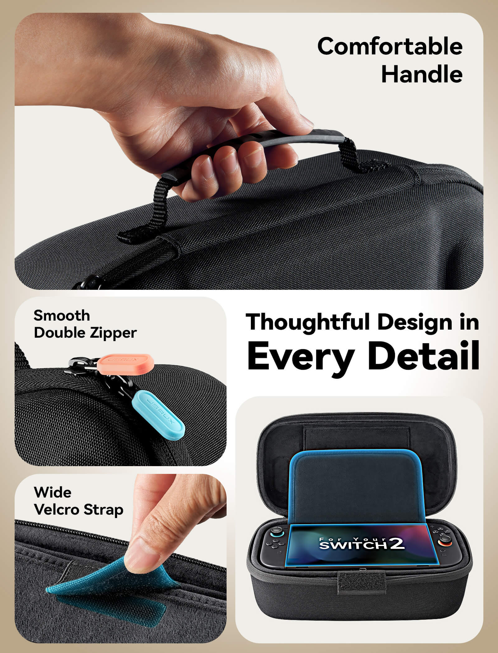 FlexForm Series | Double-decker Travel Case for Switch 2