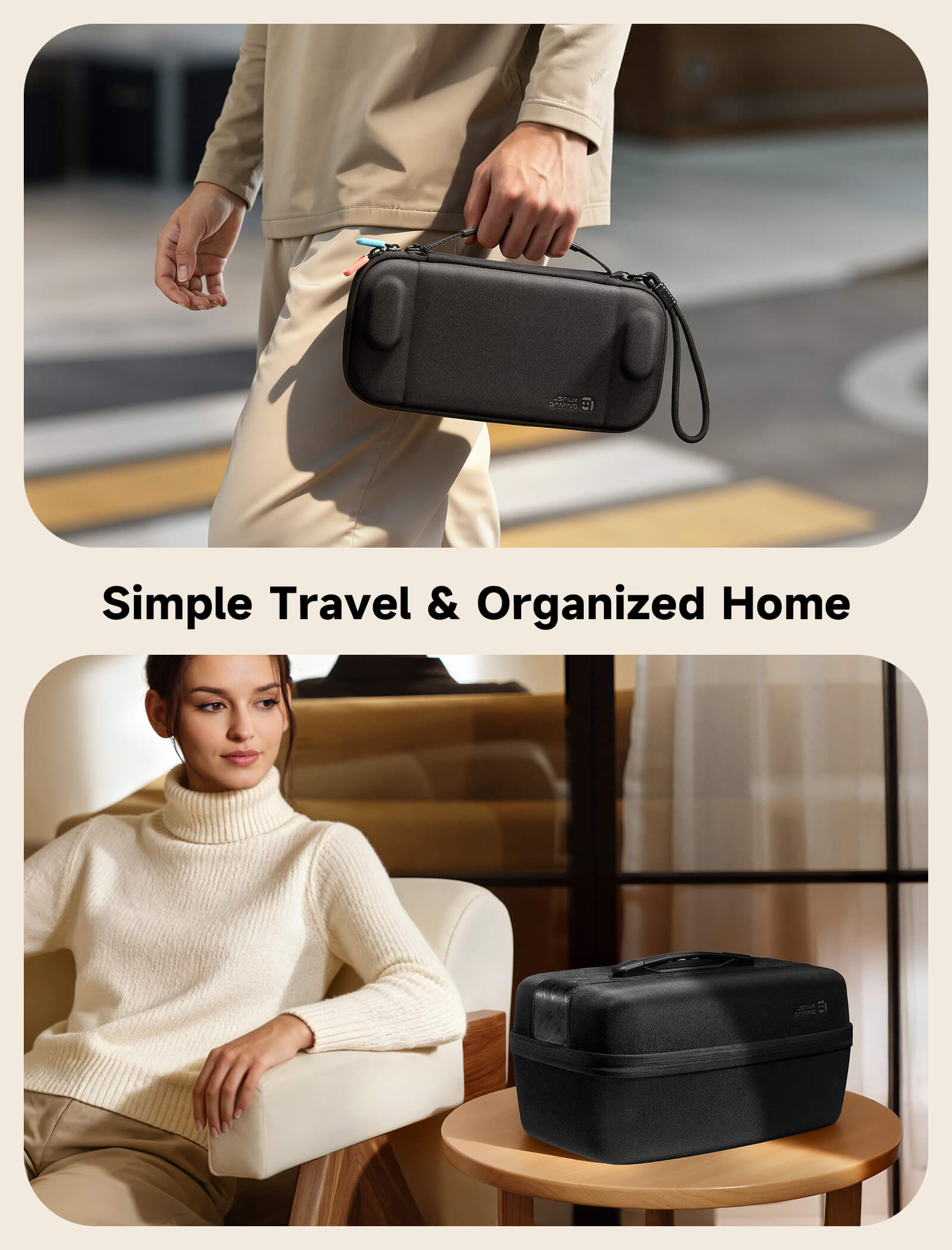 Switch 2 Carrying Case with Modular Storage & Dock Space | JSAUX