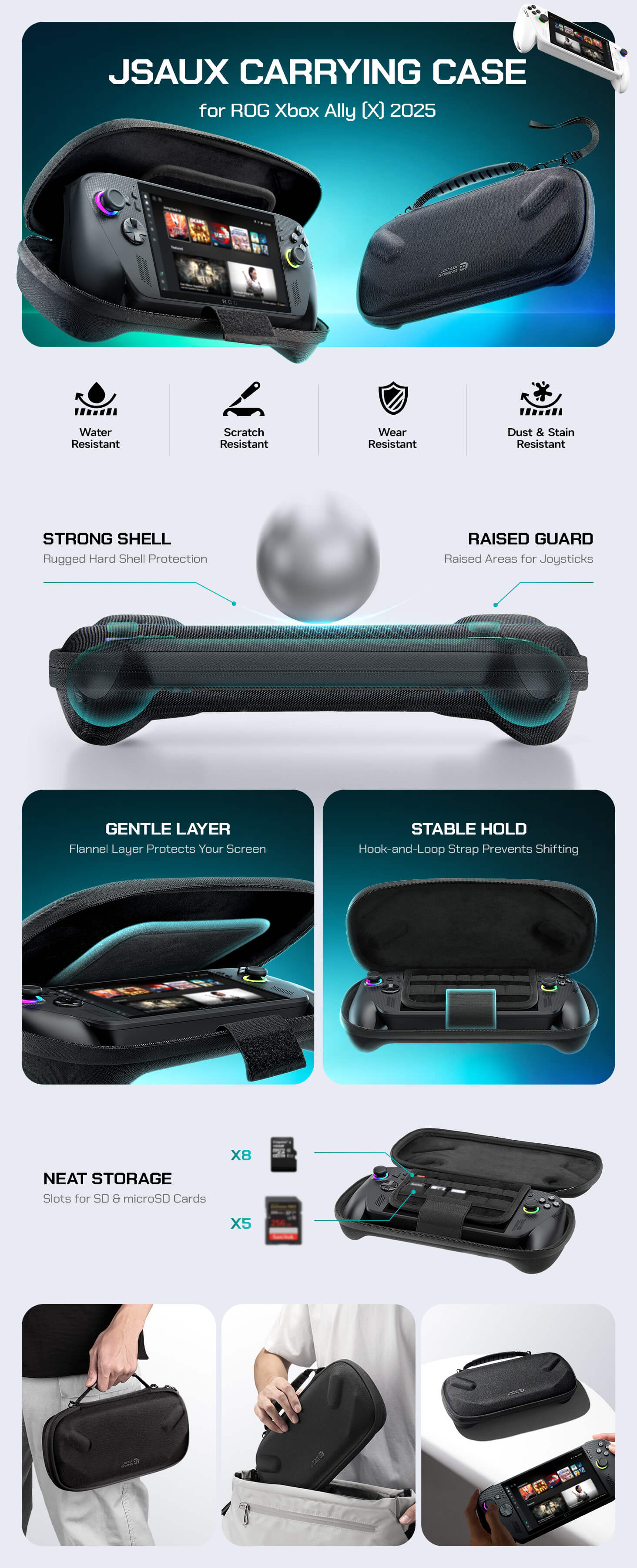 ROG Xbox Ally X & ROG Xbox Ally用スリムキャリングケース