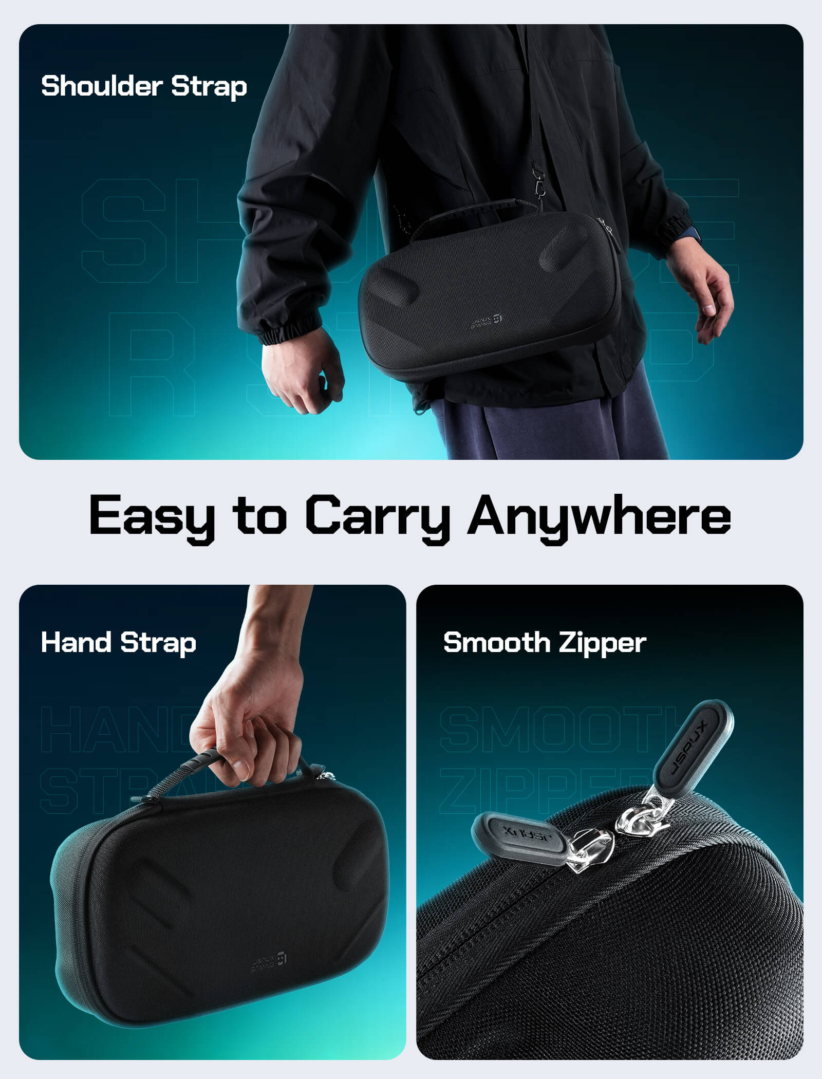 Double-decker Travel Case for ROG Xbox Ally X & ROG Xbox Ally