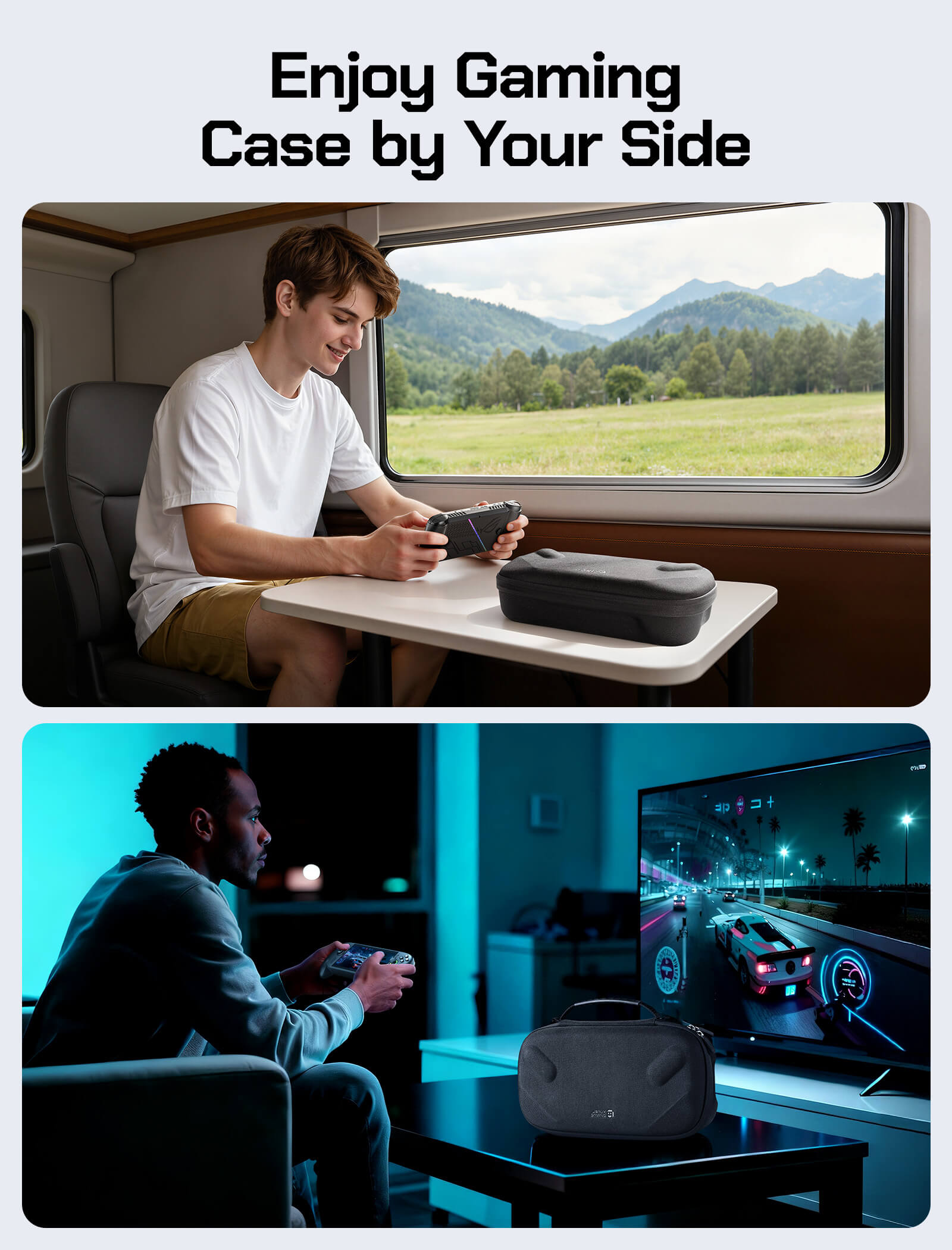 Double-decker Travel Case for ROG Xbox Ally X & ROG Xbox Ally