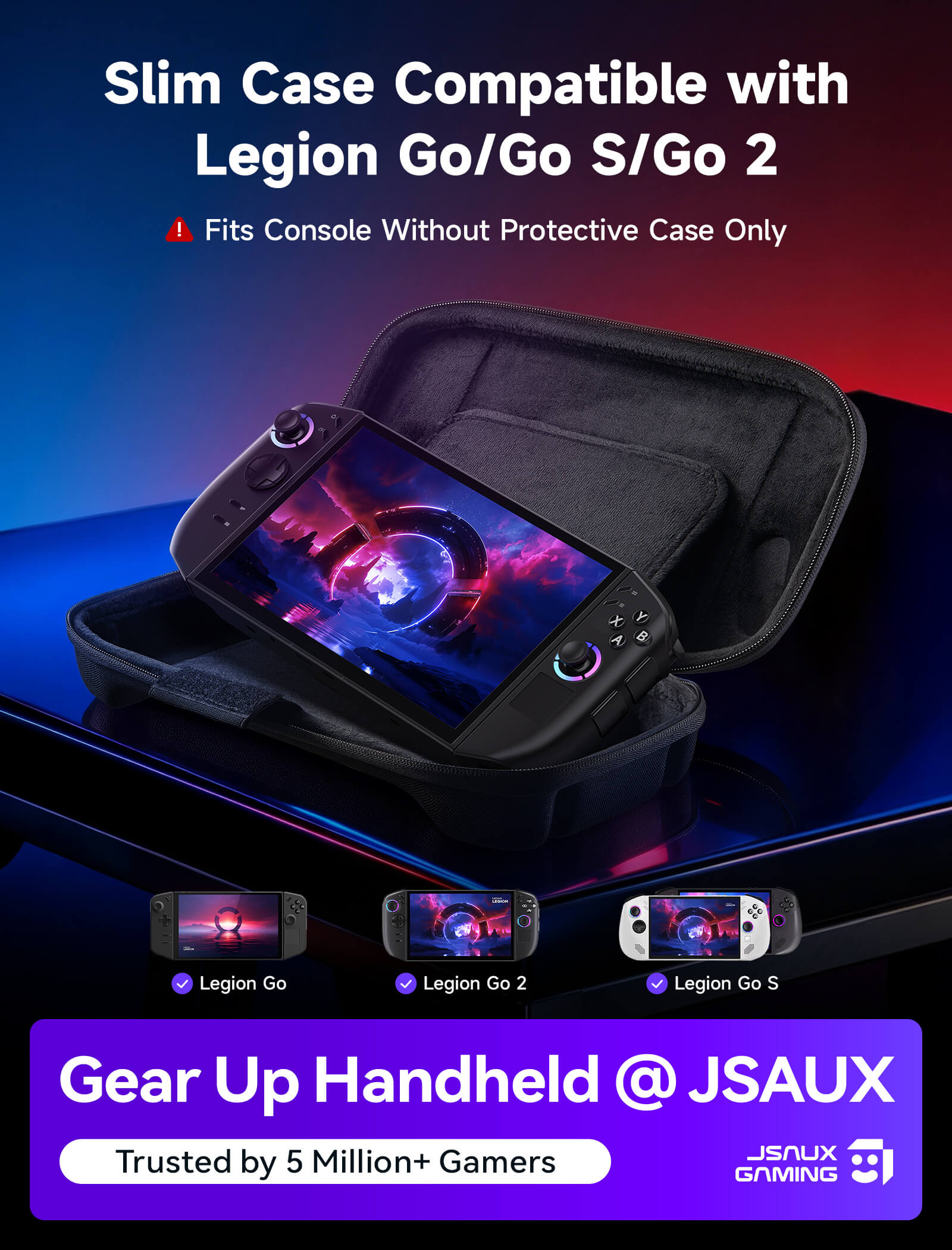 Slim Carrying Case for Legion Go & Go S & Go 2