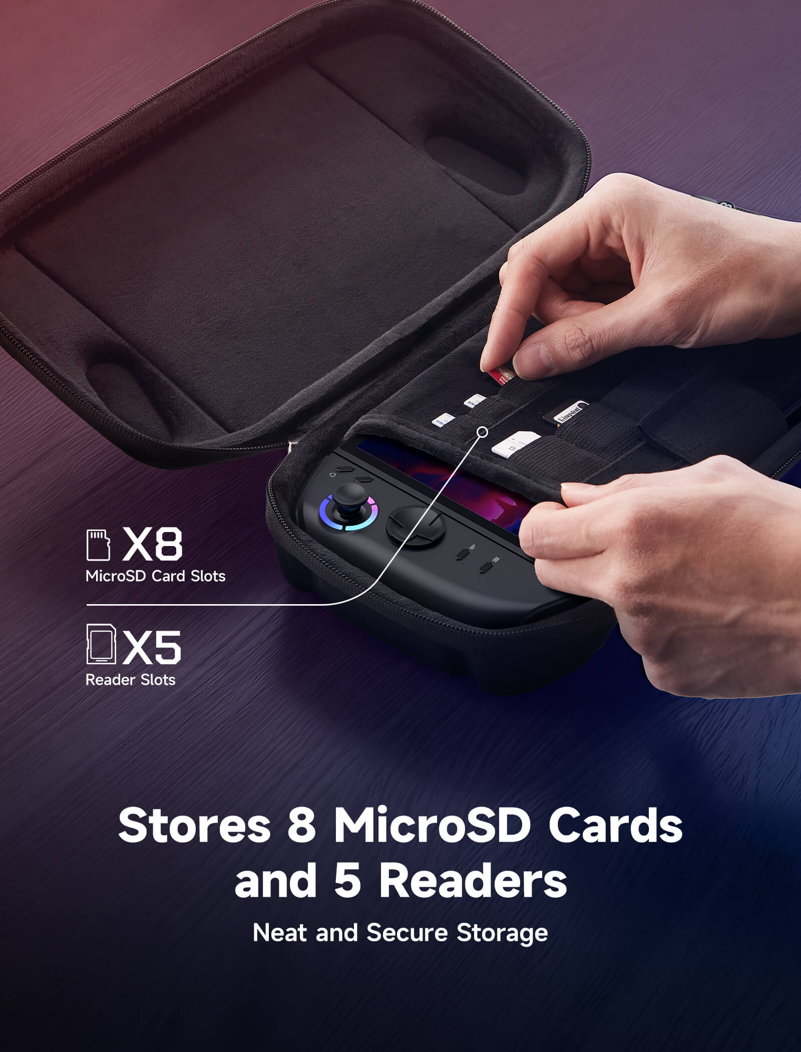 Slim Carrying Case for Legion Go & Go S & Go 2