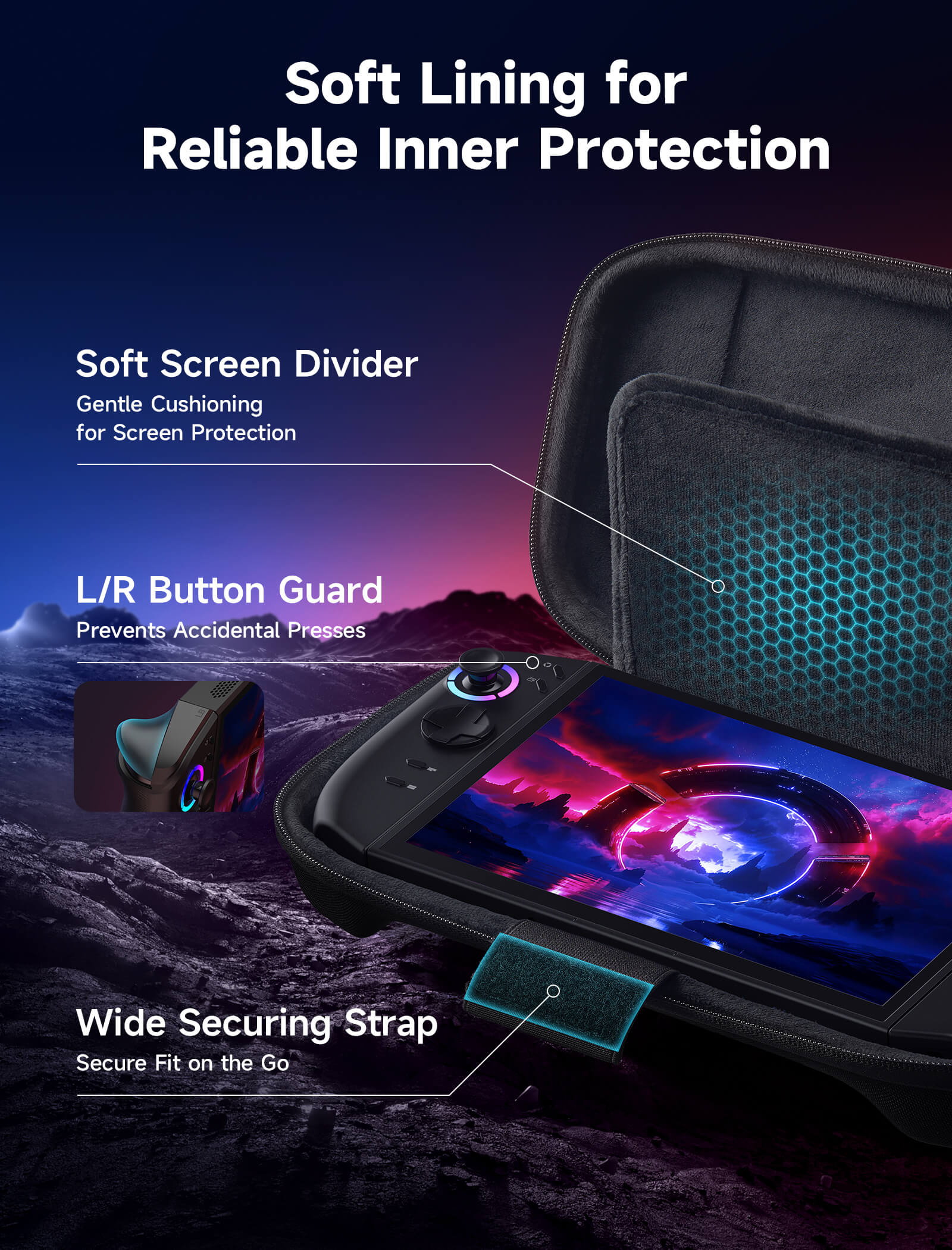 Slim Carrying Case for Legion Go & Go S & Go 2