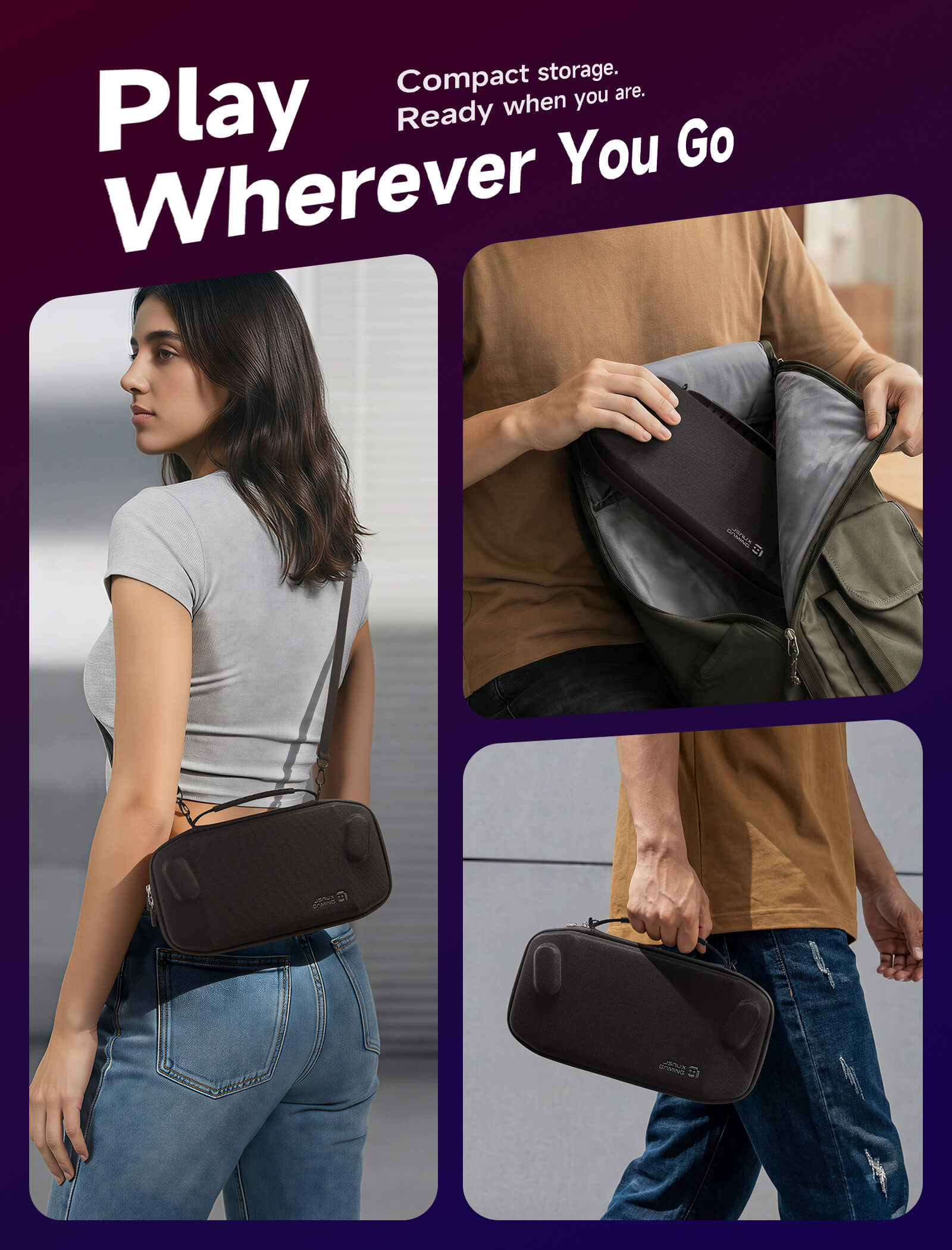 Slim Carrying Case for Legion Go, Go S & Go 2 | JSAUX