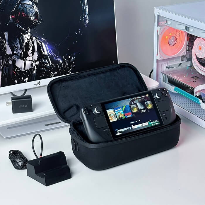 Double-Layer Steam Deck Travel Case with Stand | JSAUX