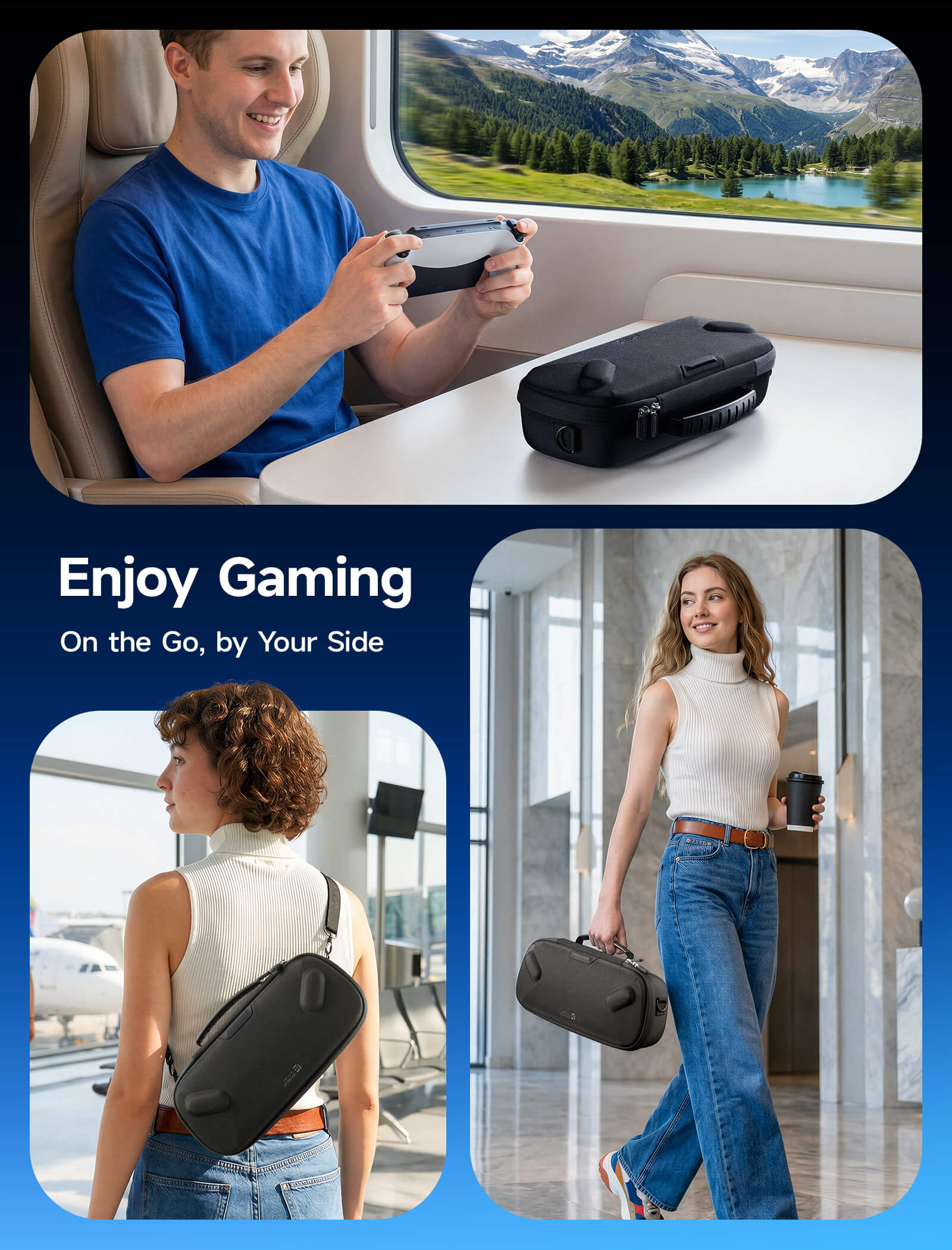 Double-Decker Travel Supply Case for PlayStation Portal