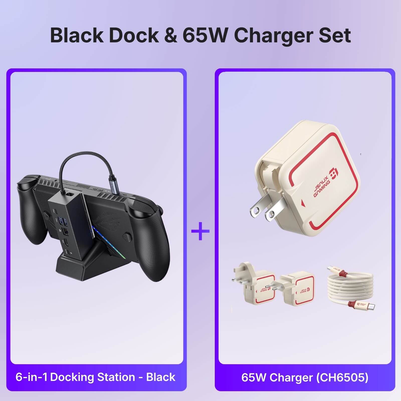 6-in-1 Docking Station for Steam Deck & ROG Ally 4K@120Hz | JSAUX