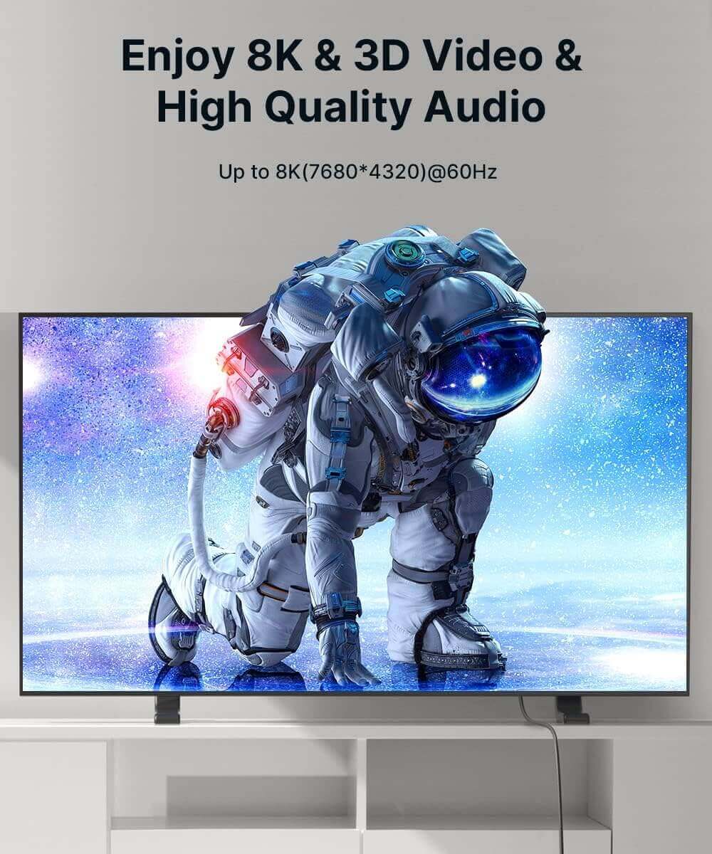  HDMI cable supporting 8K video and high-quality audio output  #style_basic kit | us plug