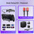 Powered desk setup kit with 6-in-1 docking station, 8K HDMI cable, and 65W foldable charger #model_desk setup kit – powered