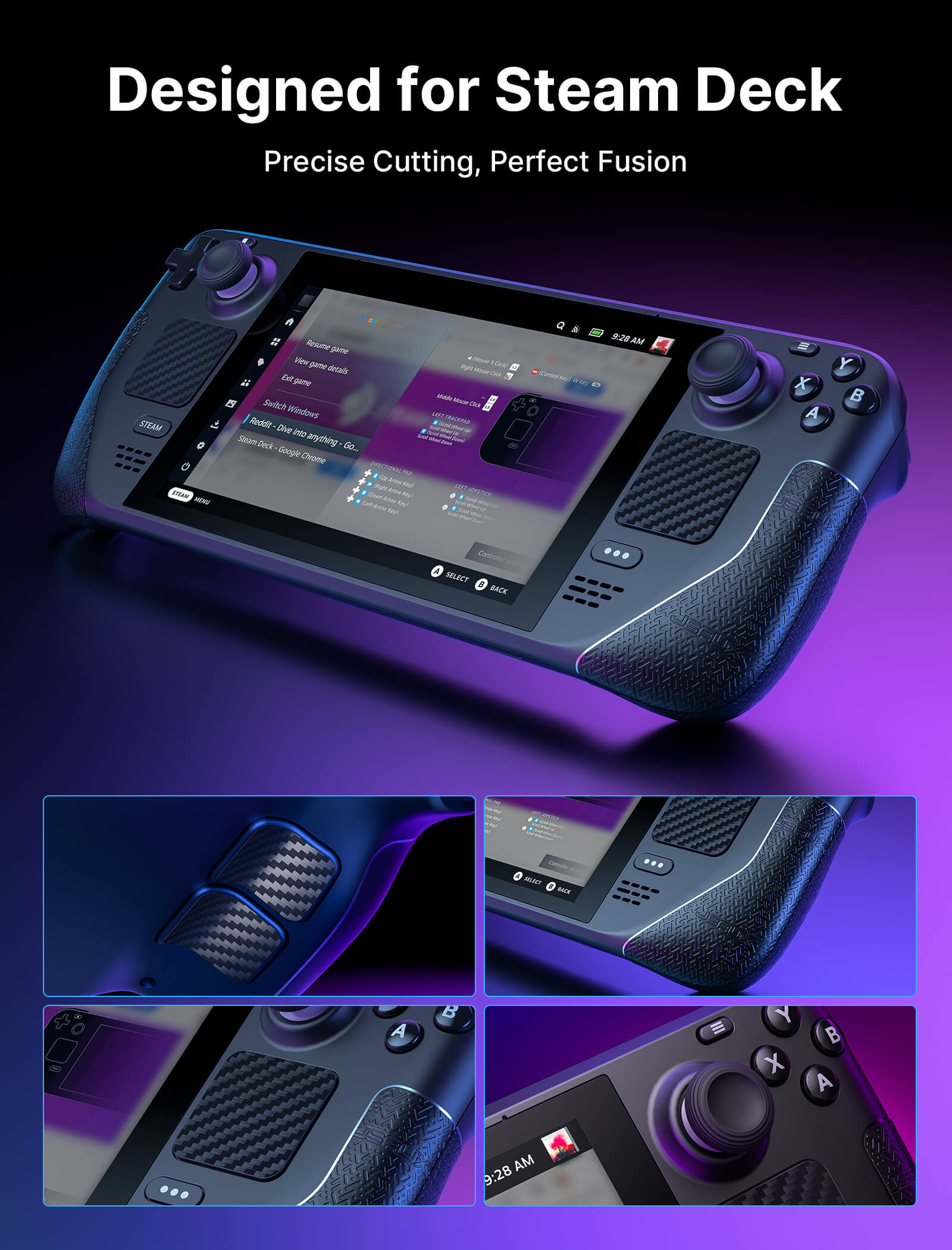 Skin Stickers Set for Steam Deck LCD & OLED