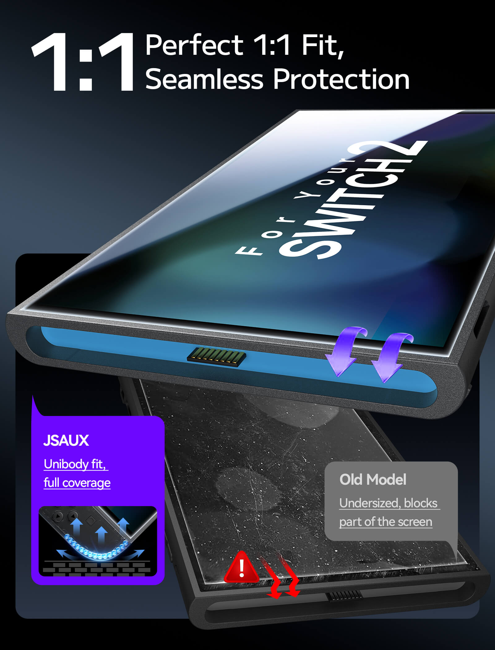 Obsidian AR Screen Protector for Switch 2