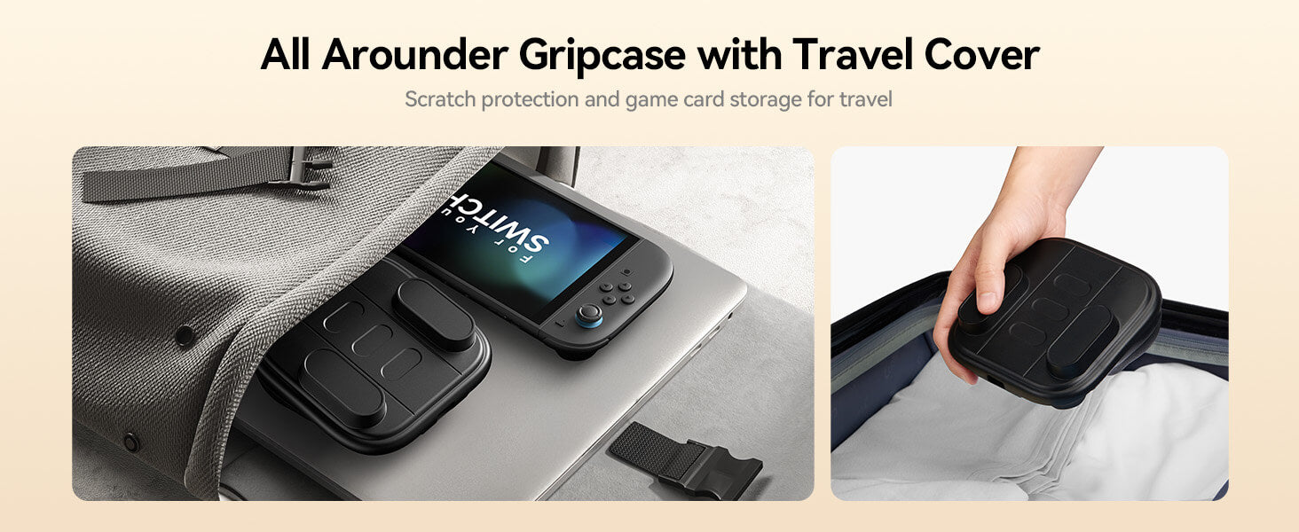 Switch 2 Joy-Con Grip Case with Battery & Storage | JSAUX
