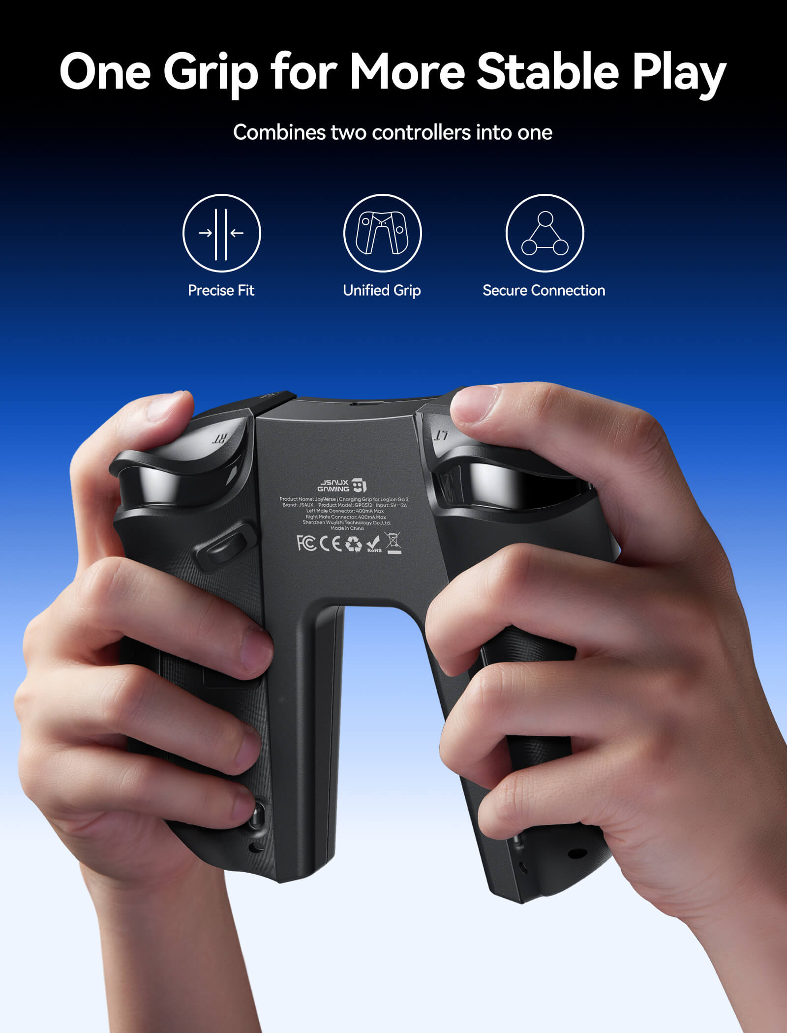 Legion Go 2 Charging Grip for Truestrike Controllers | JSAUX