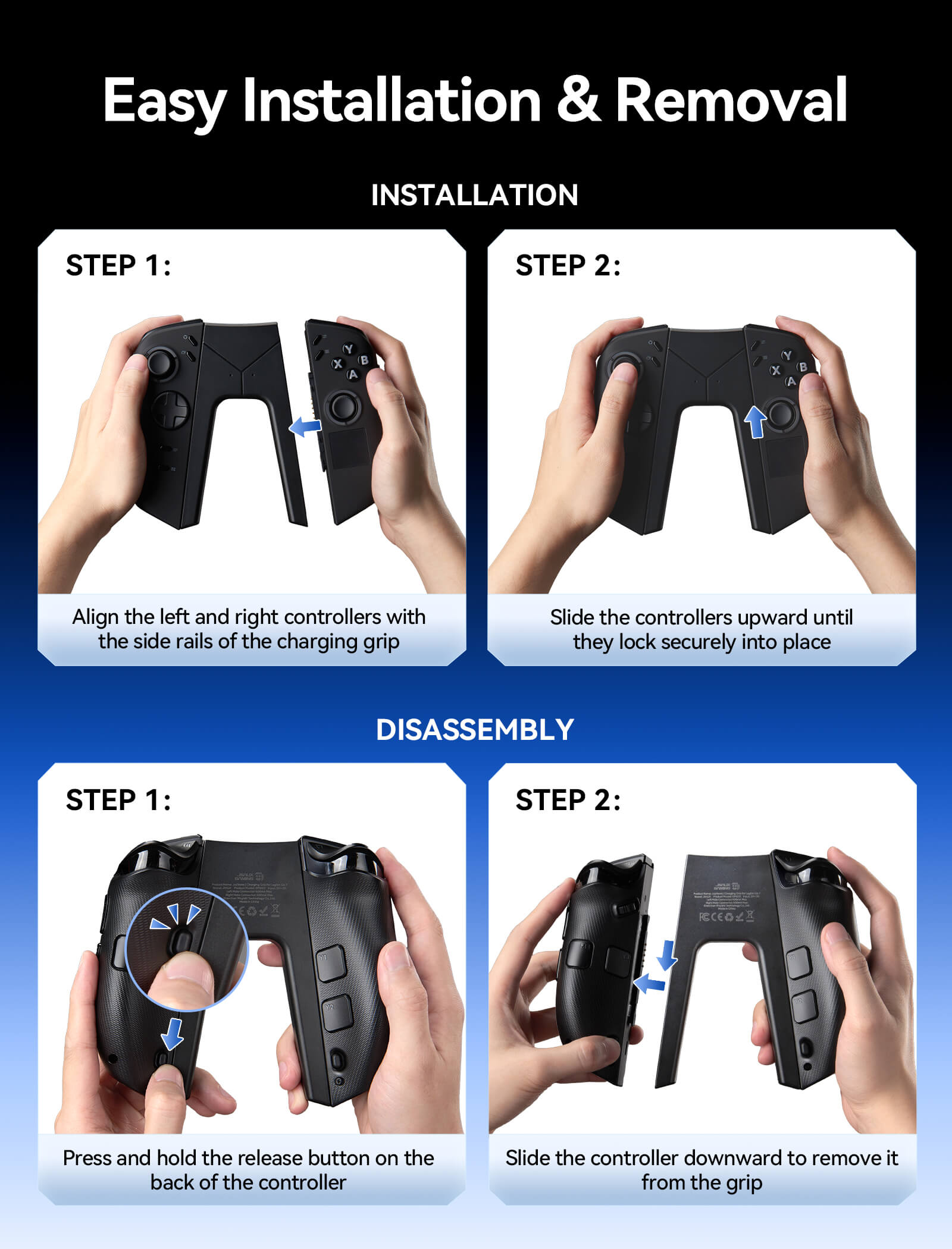 Legion Go 2 Charging Grip for Truestrike Controllers | JSAUX