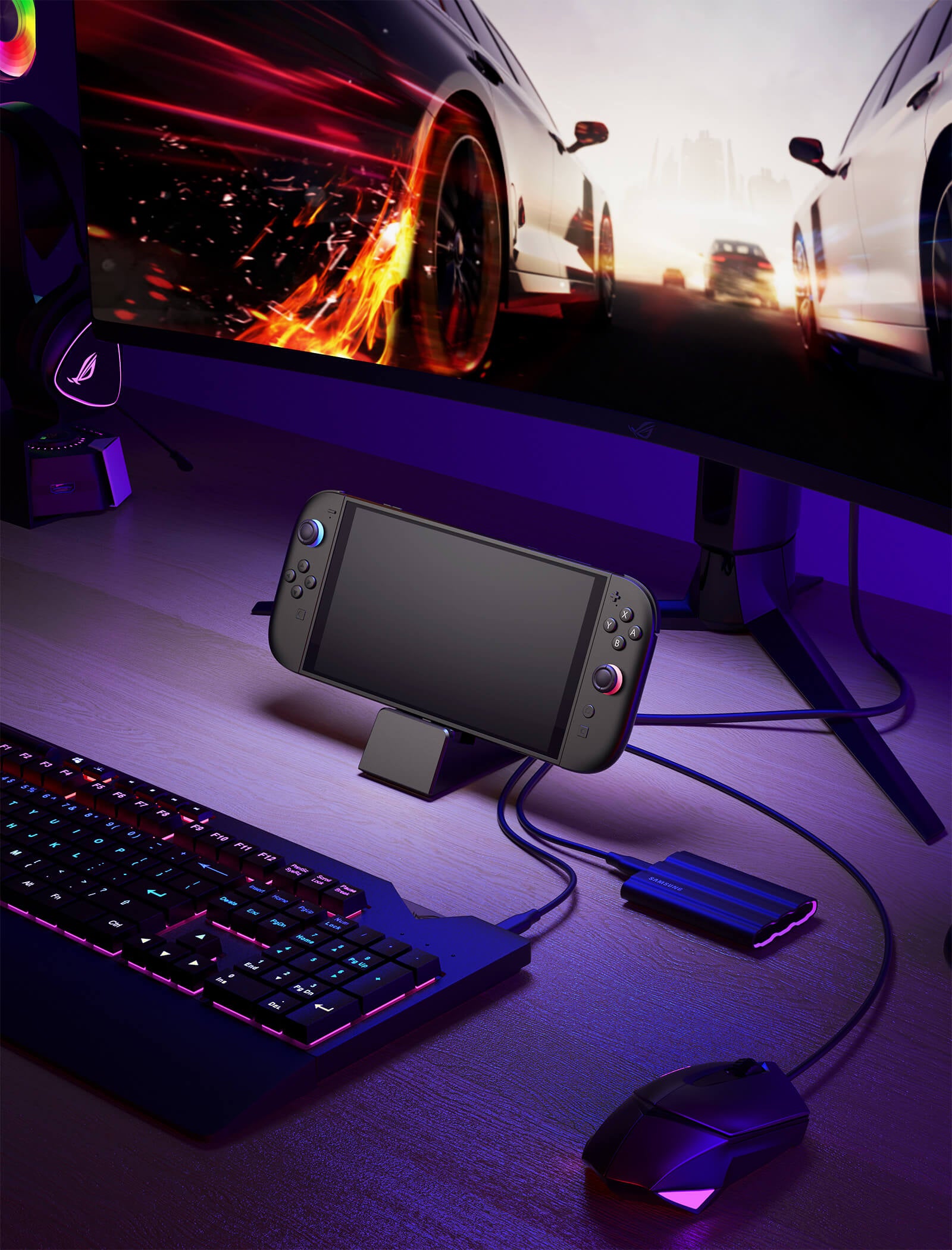 rough low  docking ensemble 新品未使用 7-in-1 Multifunctional Docking Station for Switch 2