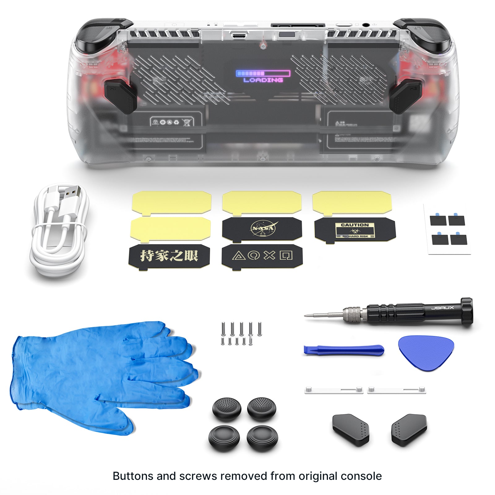RGB Transparent Back Plate for ROG Ally