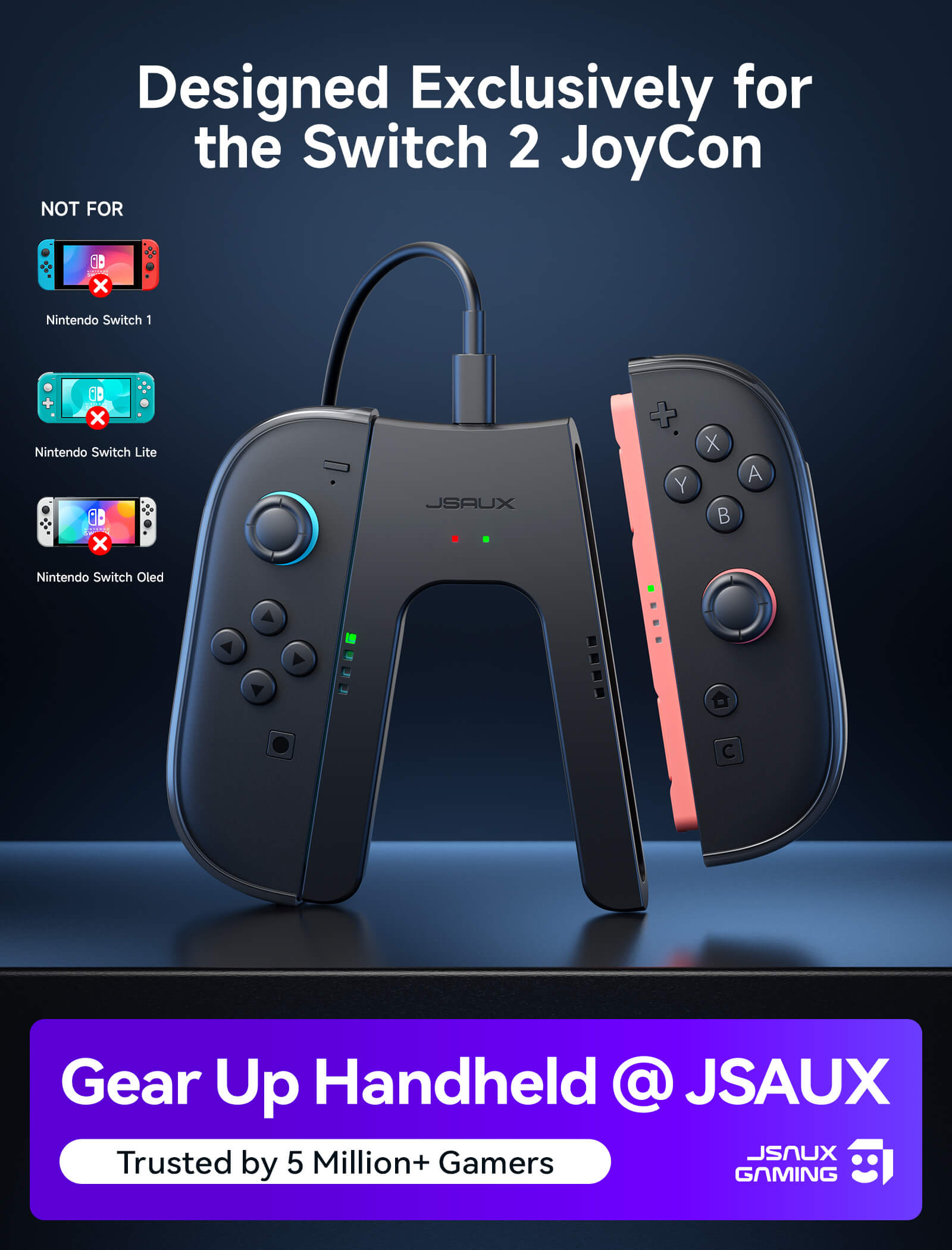 JoyVerse Series Dual Joy-Con Grip for Switch 2