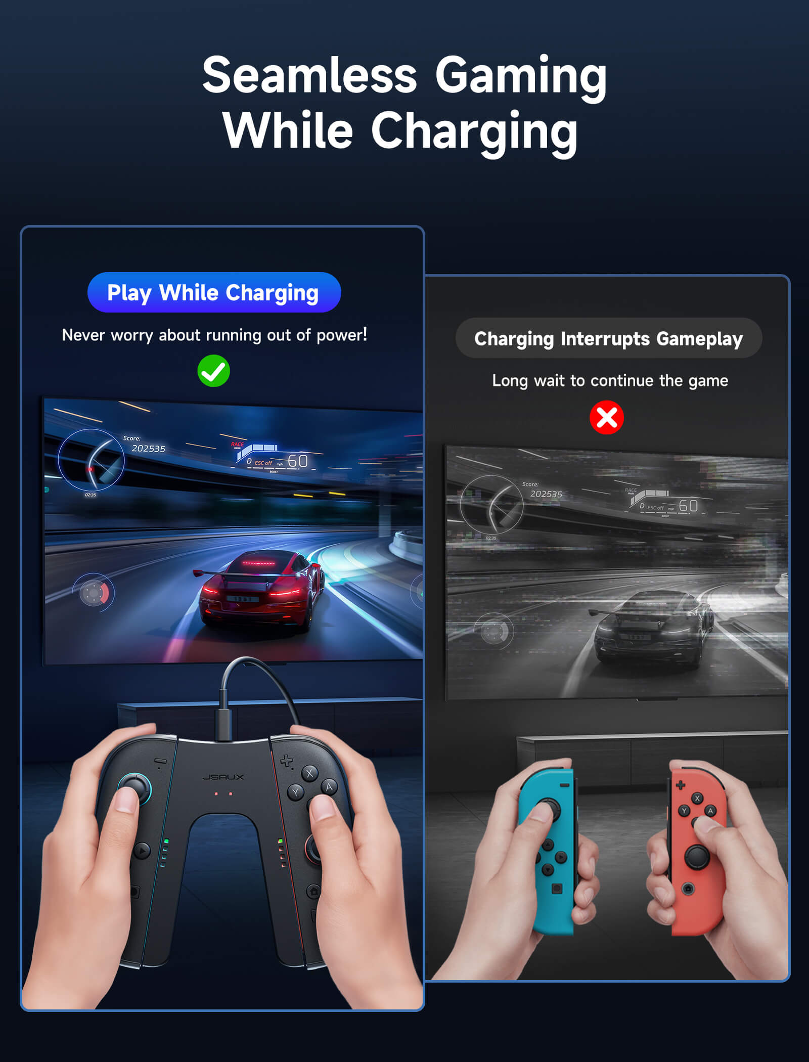 JoyVerse Series Dual Joy-Con Grip for Switch 2