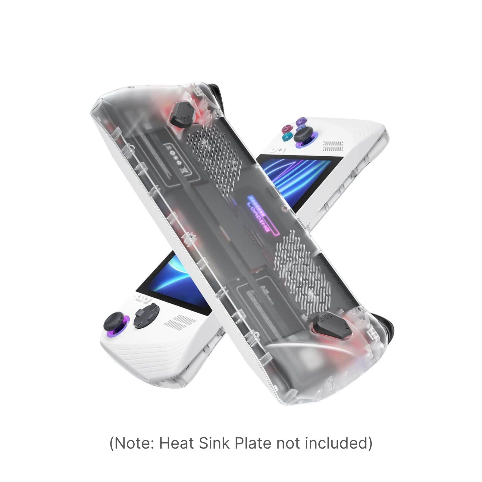 Transparent Back Plate for ROG Ally RGB & Heat Sink