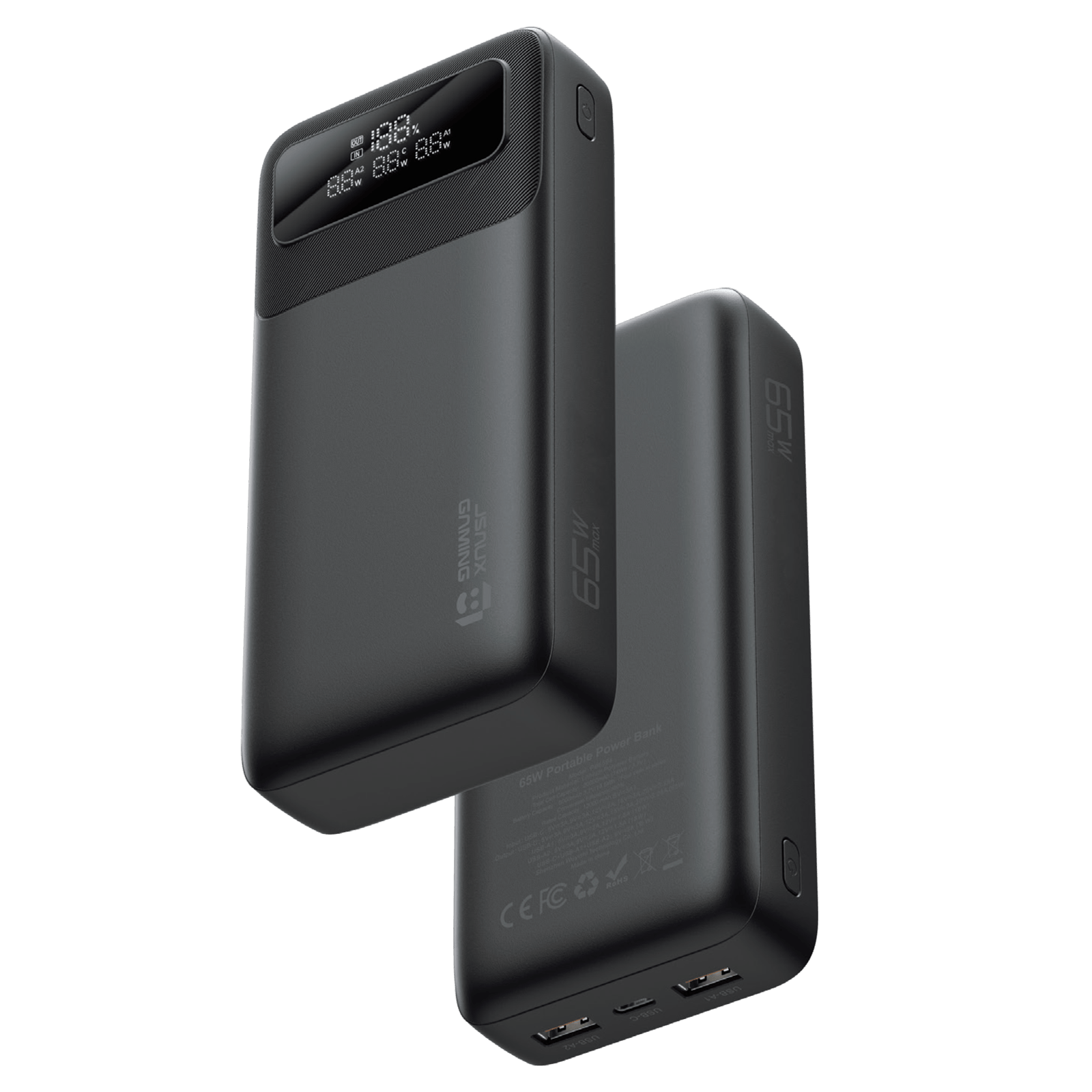 20000mAh 65W PD ポータブル パワーバンク